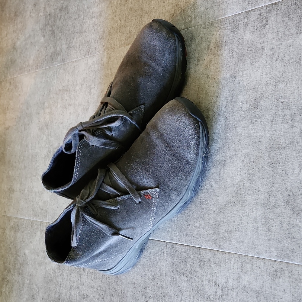 Men's Grey Eddie Bauer Suede Shoes Size 10.5